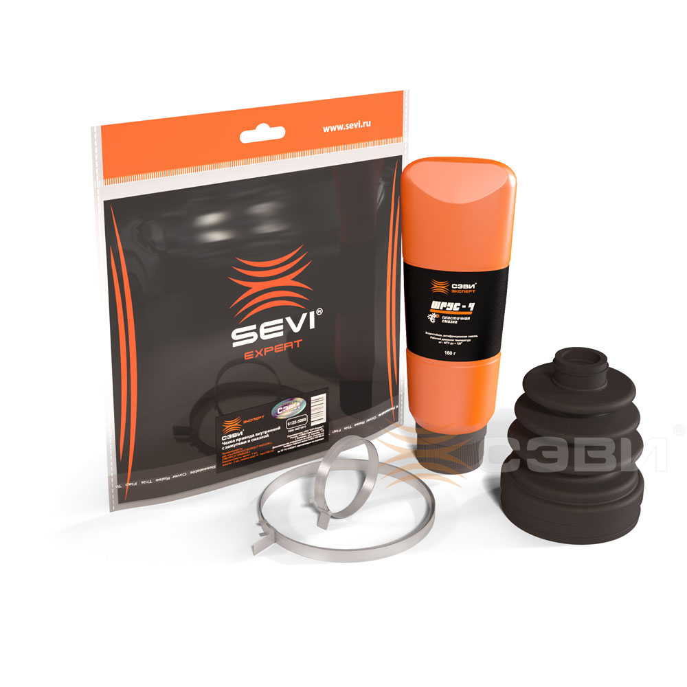 SEVI 6125-5068 Чехол привода внутренний с хомутами и смазкой 160 гр. для ам DAEWOO Matiz (98-), CHEVROLET Spark (05-)